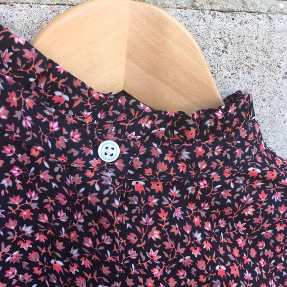 LOFT ruffle crew neck top - Picture 7 of 14